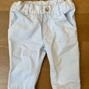 Jacadi Baby Unisex Light Blue Chino Pants Size 6 Months